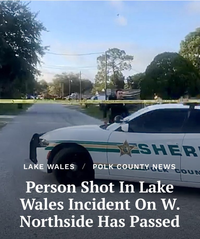 One Person Killed & One Person In Custody After Lake Wales Shooting