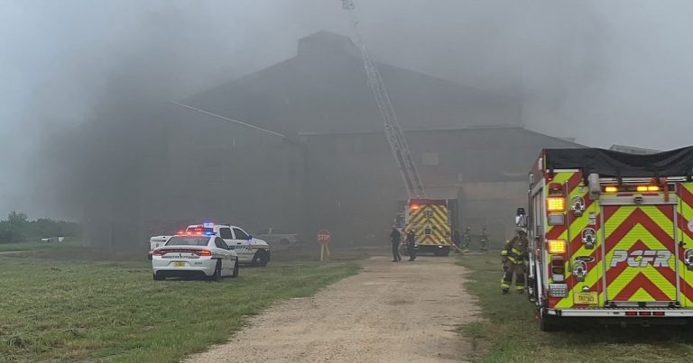 PCFR Responded To Two Alarm Fire In Bartow Warehouse