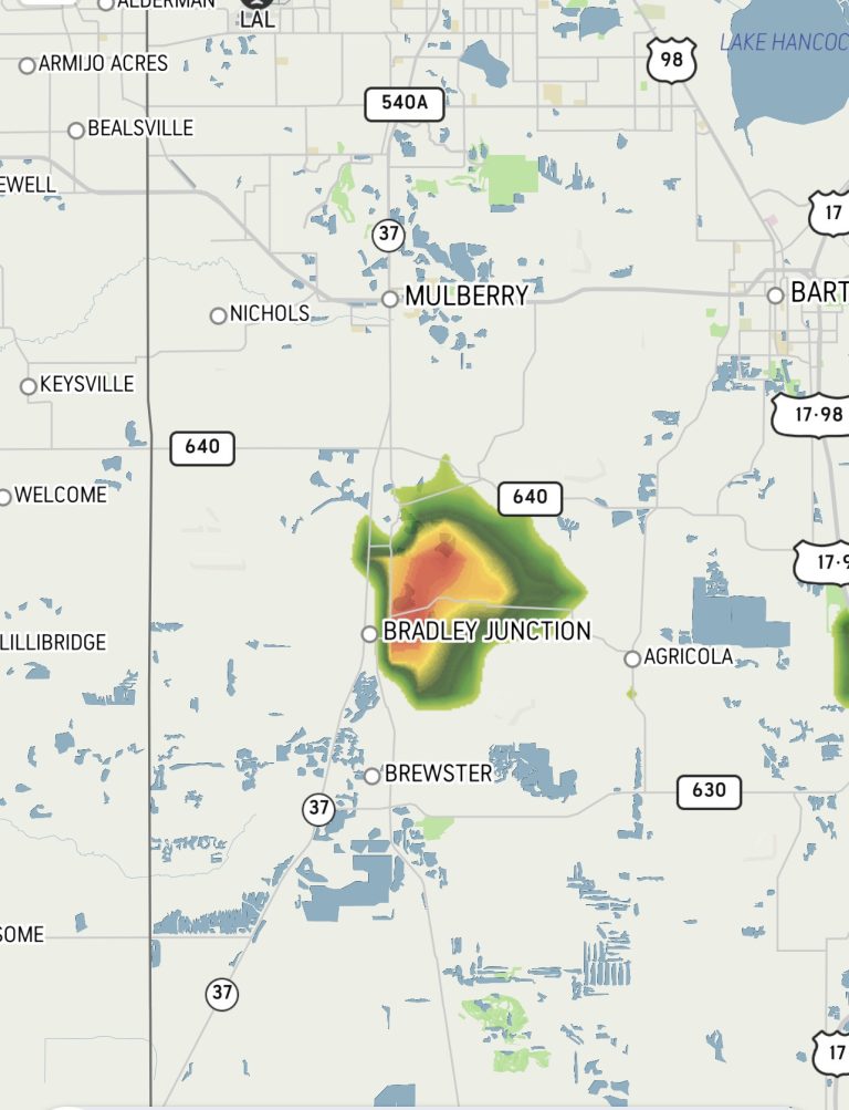 Flooding Currently Shutting Down Hwy 37 S. In Bradley Junction – Travel Is Perilous For Drivers