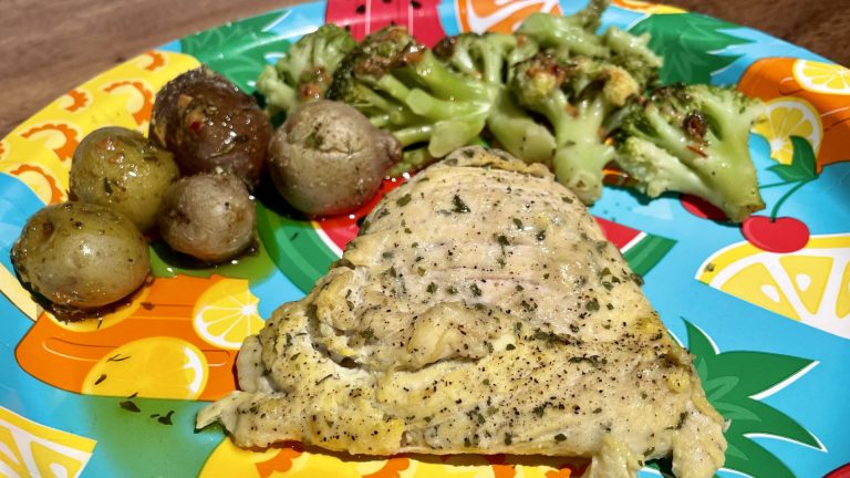 Cooking on the Ridge: Pickle Ranch Chicken (w/Broccoli and Potatoes)