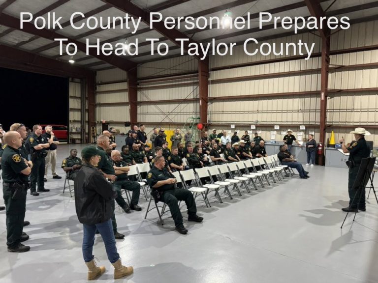 Polk County Sheriff’s Office & Polk County Fire Rescue Headed To Taylor County For Disaster Relief