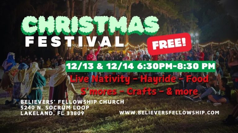 Remember the Reason for the Season at Believer’s Fellowship Church’s Christmas Festival and Live Nativity