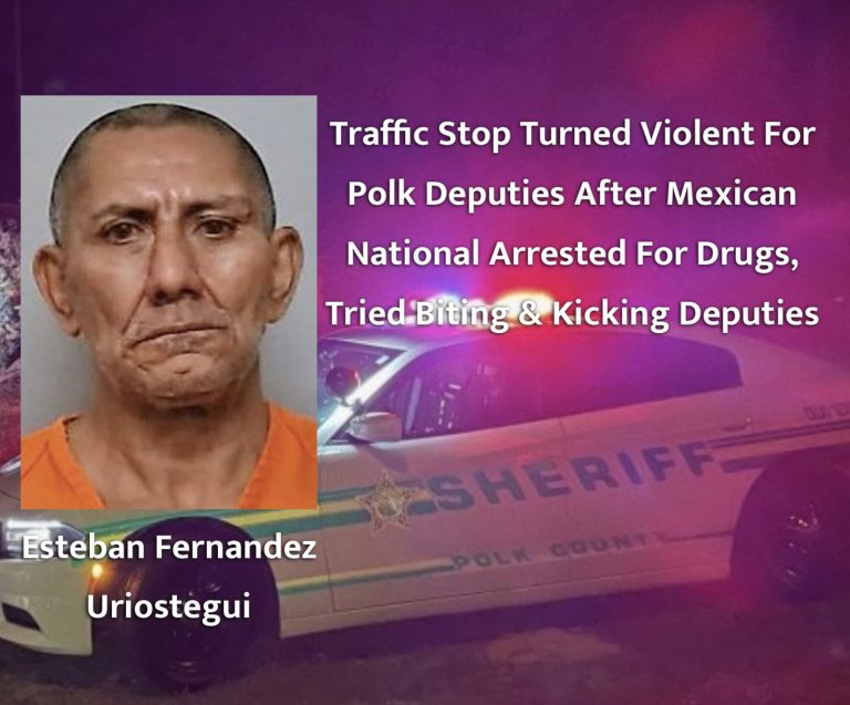 Traffic Stop Turned Violent For Polk Deputies After Mexican National Arrested For Drugs, Tried Biting & Kicking Deputies