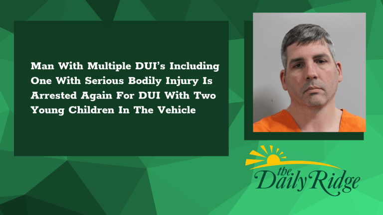 Man With Multiple DUI’s Including One With Serious Bodily Injury Is Arrested Again For DUI With Two Young Children In The Vehicle