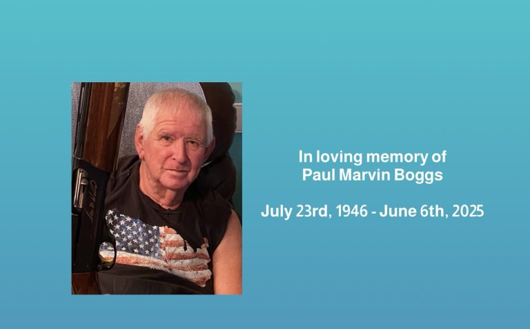 In Loving Memory Of Paul Marvin Boggs – Davenport