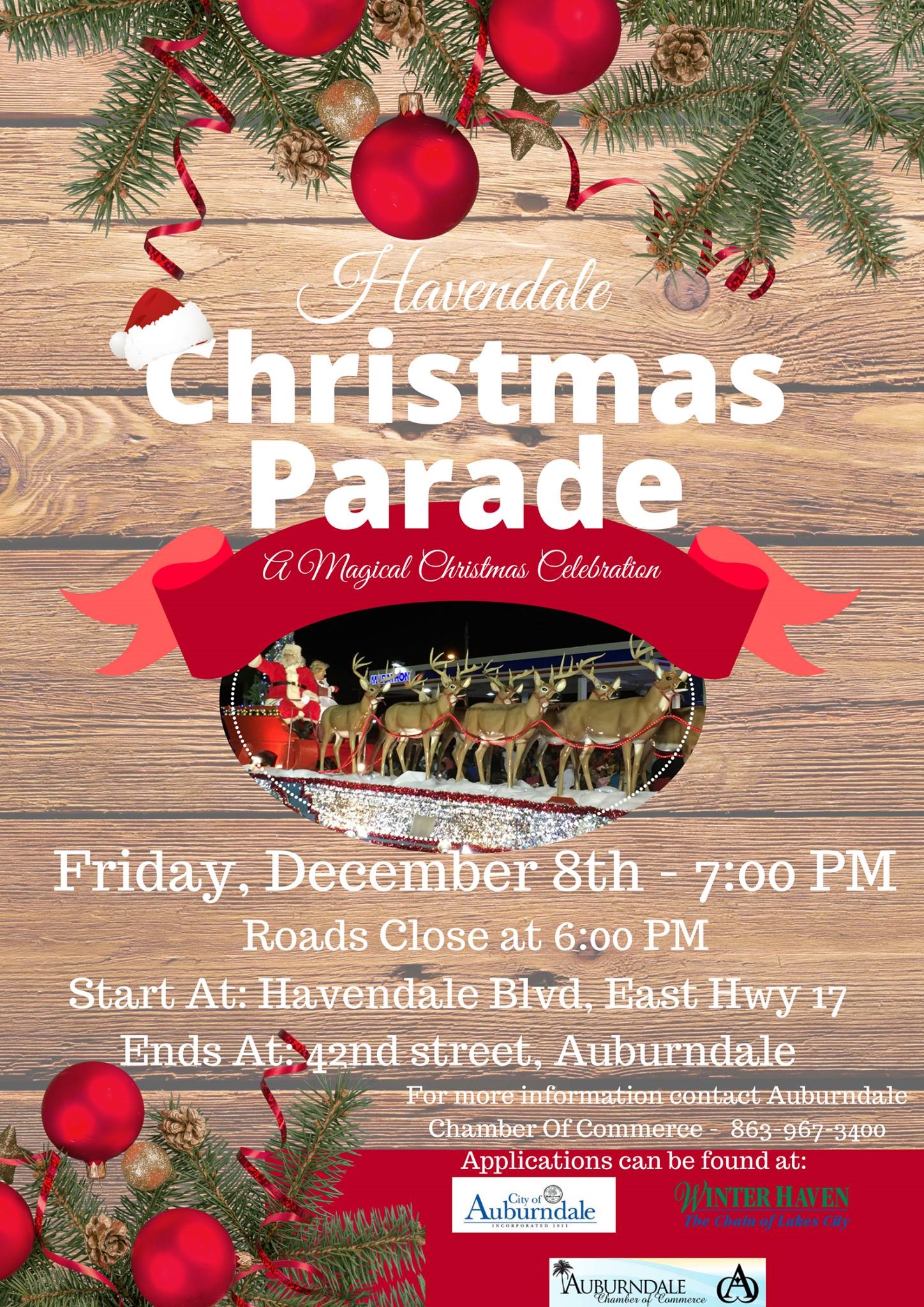 Auburndale Christmas Parade 2022 A Magical Christmas Celebration At Havendale Christmas Parade Friday  December 8, 7 Pm – 10 Pm | Dailyridge.com