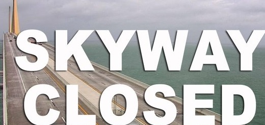Skyway Bridge Closed Due to Excess of 40 MPH Winds